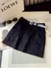 Falda de trabajo retro multibolsillos para mujer, nuevo diseño de otoño, falda corta bodycon casual de cintura alta que estiliza, línea A