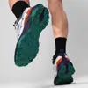 Tênis de Corrida Cross-Country de Couro para Outono e Inverno, Sapatos de Caminhada Masculinos Antiderrapantes e Repelentes à Água, Tênis Esportivos Casuais Urbanos para Exterior em Estoque