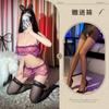 Noite Escuta Fragrância Lingerie Sexy Lace Três Pontos Pijamas Malha Virilha-livre Perspectiva terno