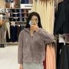 Estilo Japonês 2023 Inverno Novo Jaqueta Quente de Pelúcia Polar para Mulher Cardigã de Manga Comprida Jaqueta com Gola Alta Y439138
