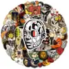 100 pegatinas góticas oscuras vintage para fundas de teléfono, tabletas, equipaje, patinetas, cuadernos, calcomanías decorativas impermeables