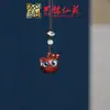 Pingente de Corrente para Celular Sapo de Madeira Arco-Íris Yiming Xianyuan Sandália Criativa de Sândalo Animal Desenho Animado Sapo Ornamento