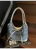 Bolso de mezclilla transfronterizo para mujer de gran capacidad 2025 Nuevo verano Versátil bolso de hombro/axila Bolso tote casual para estudiante