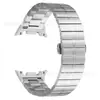 Adecuado para Samsung Watch8/9 40/44mm Correa de Metal para Reloj 8Classic Alambre Trenzado Correa de Acero Inoxidable de una Sola Perla