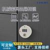 Cerradura Mecánica Rotatoria Redonda de Pulgar Cerradura de Casillero Cerradura para Muebles Cerradura para Puerta de Gabinete Cerradura para Cajón Llave Combinación de Doble Apertura