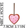Pegatina de Tela Bordada de Corazón Rosa Correa de Cuello Decoración de Corazón Parche de Corazón Lindo Sello de Bordado para Computadora Transferencia de Calor