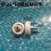 Rueda Rodillo Bearing de Plástico Recubierto de Goma con Eje 608 Polea Bearing de Tornillo Rueda de Goma Rueda de Nylon Rueda Guía