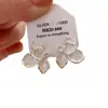 Pendientes de Flor Blanca Suave de Tres Dimensiones Estilo Francés para Mujer, Exquisitos Accesorios para Orejas de Moda Versátiles de Gama Alta de Nicho