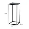 Soporte de Flores para Interiores de Hierro Forjado Estilo Nórdico, Estante de Almacenamiento Simple de Lujo Ligero de Pie para Sala de Estar Balcón, Mesa para Flores con Acabado de Pintura Nano