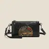 Nuevo bolso de cuero suave transfronterizo estilo chino para madre, bolso de hombro para mujer, bolso multicapa para teléfono, bolso cruzado para mediana edad y personas mayores