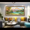 Pintura de Paisaje Sala de Estar Pintura Colgante Cornucopia Pared de Fondo del Sofá Pintura Decorativa Pintura al Óleo Pintada a Mano Mural de Paisaje Atmósfera de Alta Gama