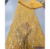 Vestido Francés Bordado de Lentejuelas Burbuja Vestido de Novia Tela de Encaje Lentejuelas de Novia Tela de Encaje