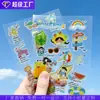 Adesivo transparente personalizado adesivo bolha adesivo de cola PET à prova d'água PVC espuma adesivo de cola cristal autoadesivo
