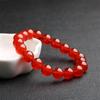 Pulseira de Ágata Cor Natural Original Guan Yu Vermelho Doce Gelo Amarelo Calcedônia Atacado Dropshipping S3121403