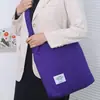 Bolsa de Lona Literaria Transfronteriza Moderna para Mujer Simple de Gran Capacidad Portátil para Hombro Cruzada Tote Personalizada Bolsa León Ling