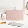 Bolsa para Teléfono de Cuero de Leche para Mujer, Bolsa Portátil para Lápiz Labial y Cosméticos, Monedero, Bolsa Digital, Bolso de Mano para Viaje