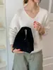 Bolsa única plissada em formato de nuvem para mulheres, nova coleção outono/inverno 2026, bolsa de camurça casual tipo balde, pequena sacola para o dia a dia