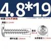 Tornillos Autorroscantes de Acero Inoxidable 316, Cabeza Redonda Ranurada, Tornillos para Madera de Cabeza Plana Extendida Yb845M2M3M4M5M6