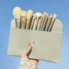 Set de 10 Brochas de Maquillaje Puente Azul Flor, Brocha para Labios, Brocha para Sombras de Ojos, Brocha para Base de Maquillaje, Brocha para Polvos Sueltos, Cosméticos para Estudiantes, Set Completo Económico, Cerdas Suaves