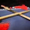 Espada de Siete Estrellas de Latón Macizo al por Mayor, Espada Estrella del Norte Tai Chi, Adorno de Cobre para Decoración del Hogar, Práctica Taoísta