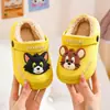 Pantuflas de Algodón para Niños de Otoño e Invierno Suela Gruesa Impermeables Antideslizantes Padre-Hijo Suaves para Interiores Pequeñas Mediana Grandes Zapatillas de Algodón para Niños
