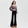 Young Orange# Jeans Micro-La Coreanos Dulces Cool para Chica de Cintura Baja Ajustados Adelgazantes Cadera Sexy Combinan con Todo Pantalones de Barrido