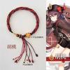 Dioses Originales Derivados de los Errantes Circundantes Naxida Thor Wendy Zhong Li Pareja Pulsera Trenzada de Nudo de Cuerda