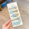 Pinzas de pelo florales de colores estilo coreano, pinzas elegantes y exquisitas para flequillo lateral, pasadores de lazo lindos para niñas