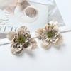 Cabeça de flor de delphinium de flor de cerejeira de simulação de flanela de 8cm acessórios DIY decoração de caixa de presente Guirlanda de casamento flor presente de Natal