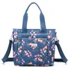 Bolso Grande de Mano para Mujer Bolso Nuevo Tipo Tote Bolso Pequeño Floral Fresco de Nailon Bolso Cruzado Casual para Mujer