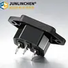 Ac04 Enchufe Olla Eléctrica Caliente Olla Eléctrica para Cocinar Tres Agujeros Tres Pines Fuente de Alimentación Cable de Carga Ac04 Tipo de Enchufe de Enchufe