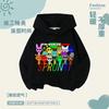 Novo Sprunki Rhythm Box Jogo de Música Roupas Crianças Moletom com Capuz Outono e Inverno forrado com lã Top Estudantil 2