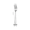 P001 talheres de aço inoxidável corpo nu garfo de jantar ocidental garfo de sobremesa garfo de frutas garfo de dois dentes suprimentos de hotel suporte logotipo