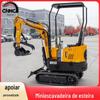Fabricantes de origem exportação de esteira pequena escavadeira 1 tonelada miniescavadeira todo-o-terreno universal pequena escavadeira