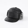 Gorra de béisbol de algodón cálido de invierno de cuero para hombre, gorra vieja para hombre, protección para los oídos con forro polar para mediana edad y ancianos, venta al por mayor para hombres