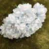 Ramo Simulado de Estilo Europeo Peonía de Cinco Cabezas Sin Hojas No. 4 Decoración del Hogar Flores Falsas Accesorios para la Disposición del Lugar de la Boda