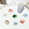 Colorido cogumelo luminoso unhas jóias cor lantejoulas simulação tridimensional pequeno cogumelo DIY unhas acessórios caso do telefone