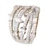 Anillo cruzado de moda para mujer, multicapa, hueco, con diamantes completos, anillo de circón de lujo ligero de alta gama