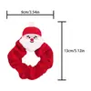 Sombrero de Atmósfera Navideña: Reno, Árbol de Navidad, Ligas para el Cabello de Peluche, Festivas y Lindas, Ligas de Terciopelo que No Dañan
