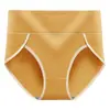 Pantaleta de Mujer Jacquard de Algodón Puro de Cintura Alta con Refuerzo Antibacteriano, Levanta Glúteos, Transpirable, Color Sólido, para Madres de Tallas Grandes, Braguita Triángulo de Control de Abdomen para Mujer