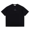 Yidao Vintage 2026 Verano Nuevo Estilo Americano Moderno Sencillo Diseño de Estampado de Letras Pequeñas Holgada Peso Pesado Manga Corta Camiseta para Hombre
