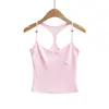 2609-26 Verano Versátil Top sin Tirantes Moda Top Tubo Dopamina con Hermoso Diseño de Espalda