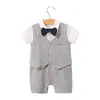 Ropa de bebé verano ropa de bebé clase a recién nacido un año caballero mameluco de manga corta enterizo ropa para niños