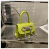 Mini Bolsa Quadrada Pequena Portátil para Mulheres 2025 Nova Moda Corrente Ombro Transversal Bolsa Transfronteiriça Comércio Exterior Dropshipping