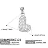 Moderna Cadena para Clavícula de Acero Inoxidable con Colgante de 26 Letras Inglesas Incrustadas con Circonita Joyería Accesorios Venta al por Mayor