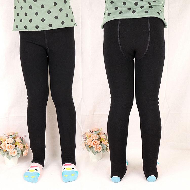 2018六指鼠8803女童保暖踩脚裤3-11