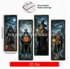 Juego de cuatro banderines colgantes de Halloween, banderines decorativos de bruja y payaso, estación independiente transfronteriza, suministro para Shopee, diseño y etiquetado gratuitos