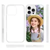 Adecuado para Apple Series 2D TPU Transferencia de Calor Funda para Teléfono Móvil Iphone17/16/15 Material al por Mayor Negro y Blanco Transparente