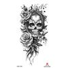 Impermeable pequeño tatuaje de brazo completo pegatina símbolo tótem animal calavera en stock al por mayor pegatina de tatuaje de texto