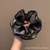 Goma para el pelo de cuadros rojos y azules estilo coreano para mujer, Sujetador de moño grande de alta gama, Accesorio versátil para el cabello